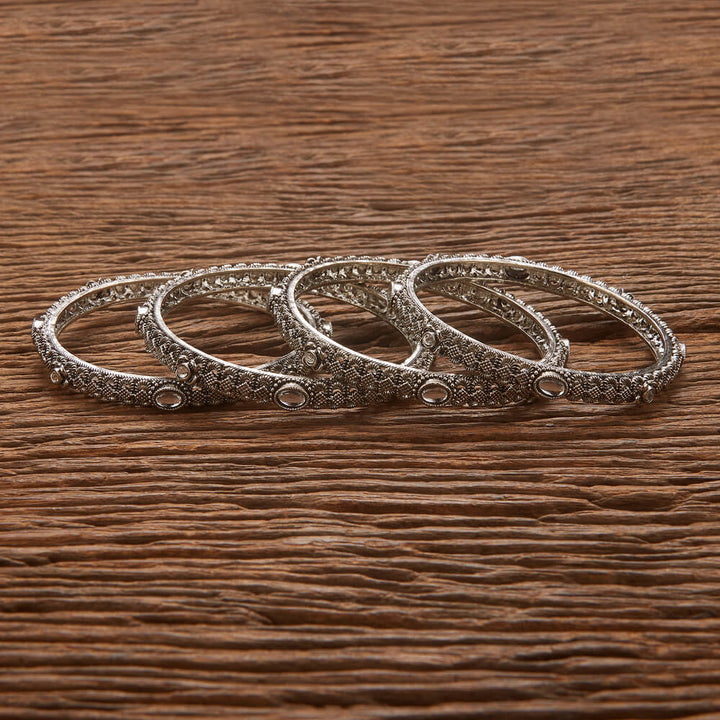 Classic Bangles With Oxidised Plating 806534