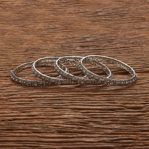 Classic Bangles With Oxidised Plating 806550