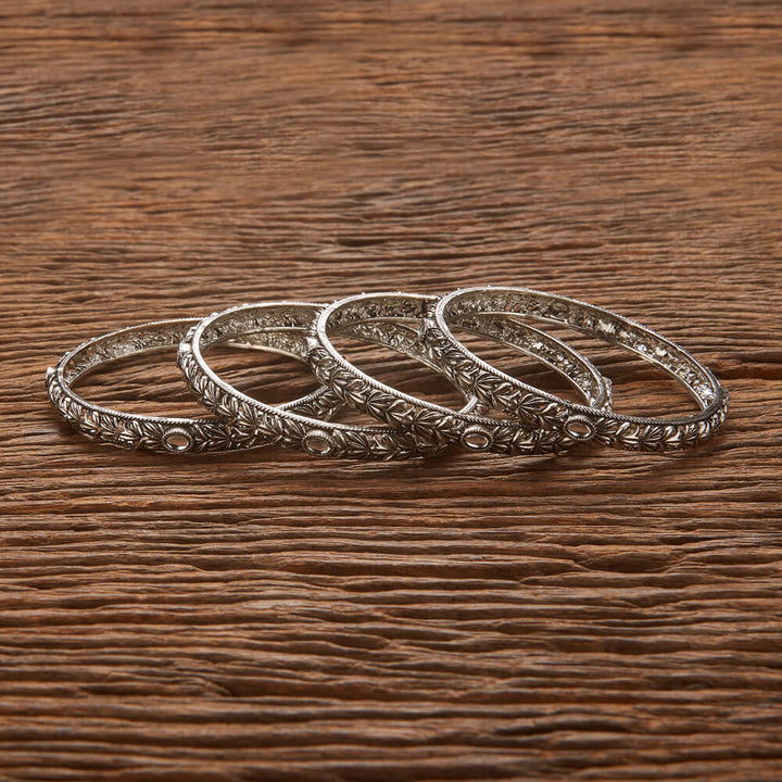 Classic Bangles With Oxidised Plating 806551