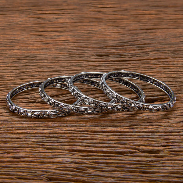 Classic Bangles With Oxidised Plating 806704