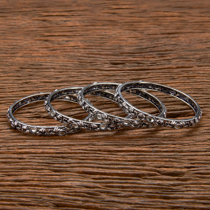 Classic Bangles With Oxidised Plating 806704