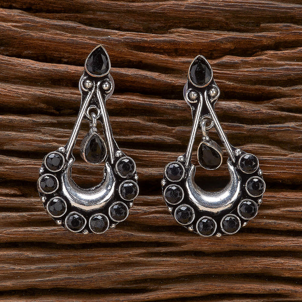 Classic Earring With Oxidised Plating 806970