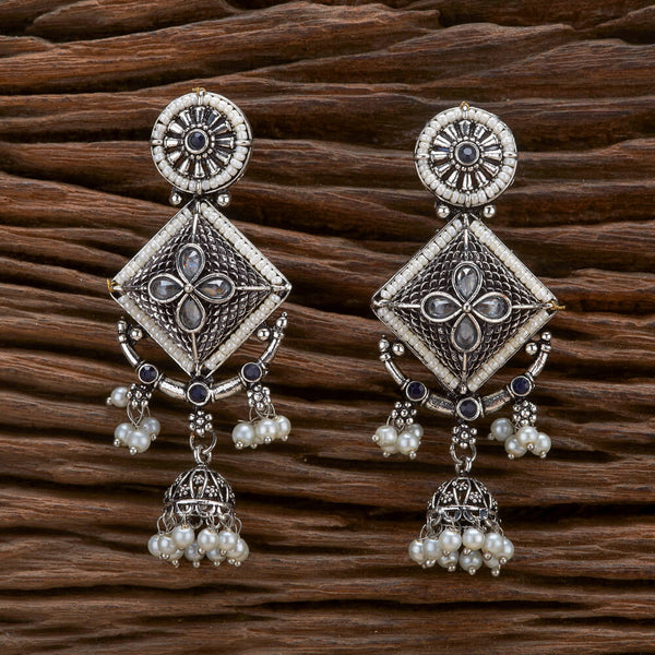Classic Jhumki With Oxidised Plating 807053