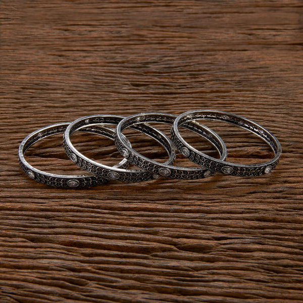 Classic Bangles With Oxidised Plating 807069