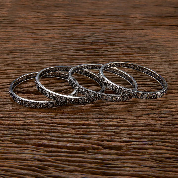 Classic Bangles With Oxidised Plating 807071