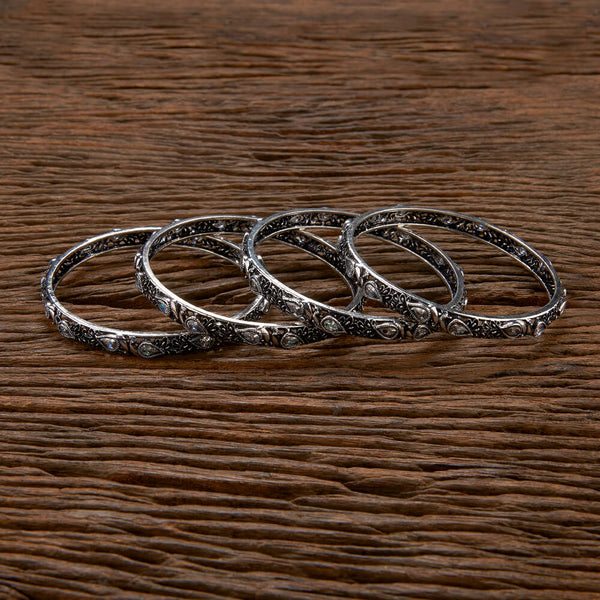 Classic Bangles With Oxidised Plating 807072