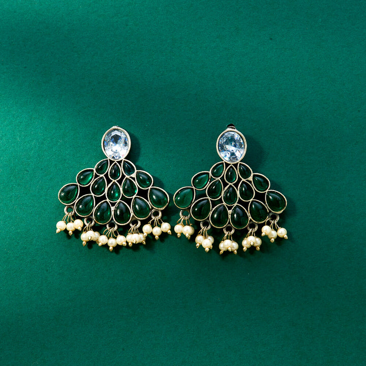 Delicate Earring With Oxidised Plating 807766