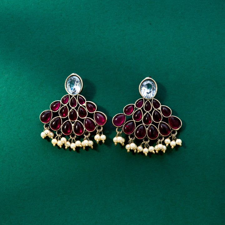 Delicate Earring With Oxidised Plating 807766