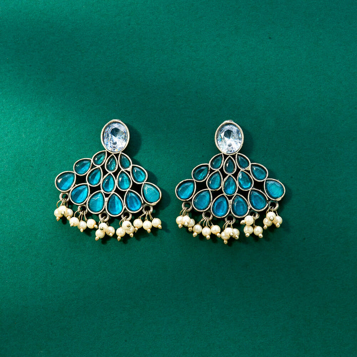 Delicate Earring With Oxidised Plating 807766