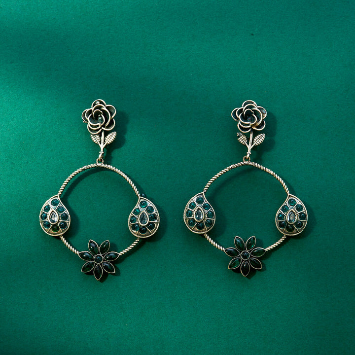 Delicate Earring With Oxidised Plating 807767