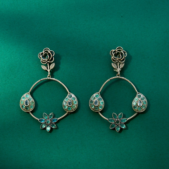 Delicate Earring With Oxidised Plating 807767