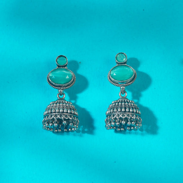 Jhumki With Oxidised Plating 808331