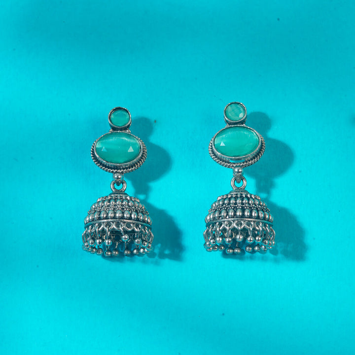 Jhumki With Oxidised Plating 808331