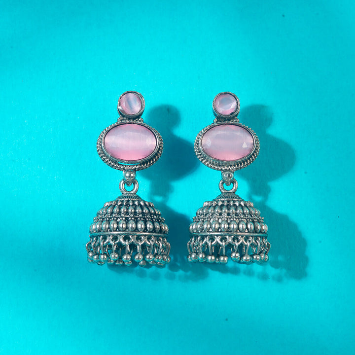 Jhumki With Oxidised Plating 808331