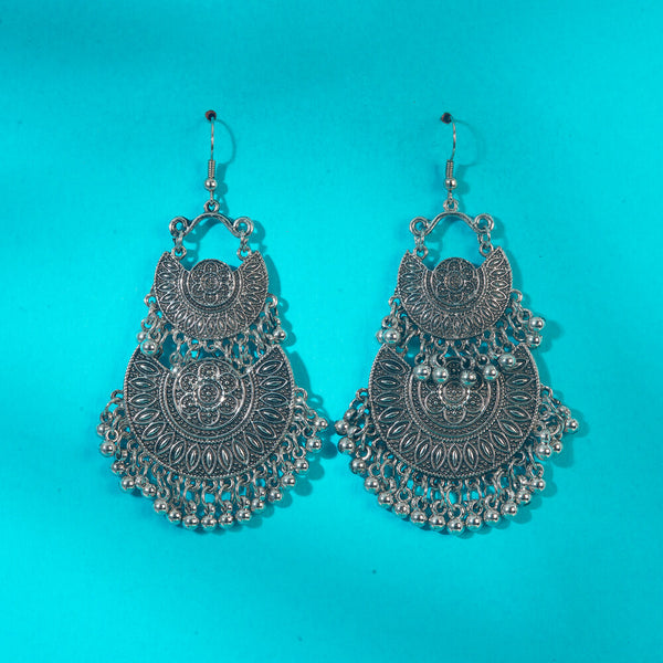 Classic Earring With Oxidised Plating 808344