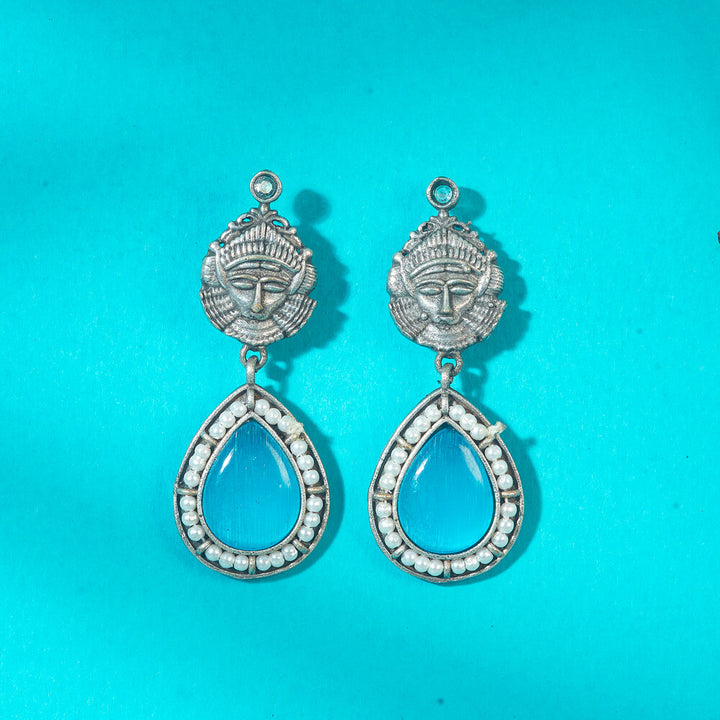 Classic Earring With Oxidised Plating 808358