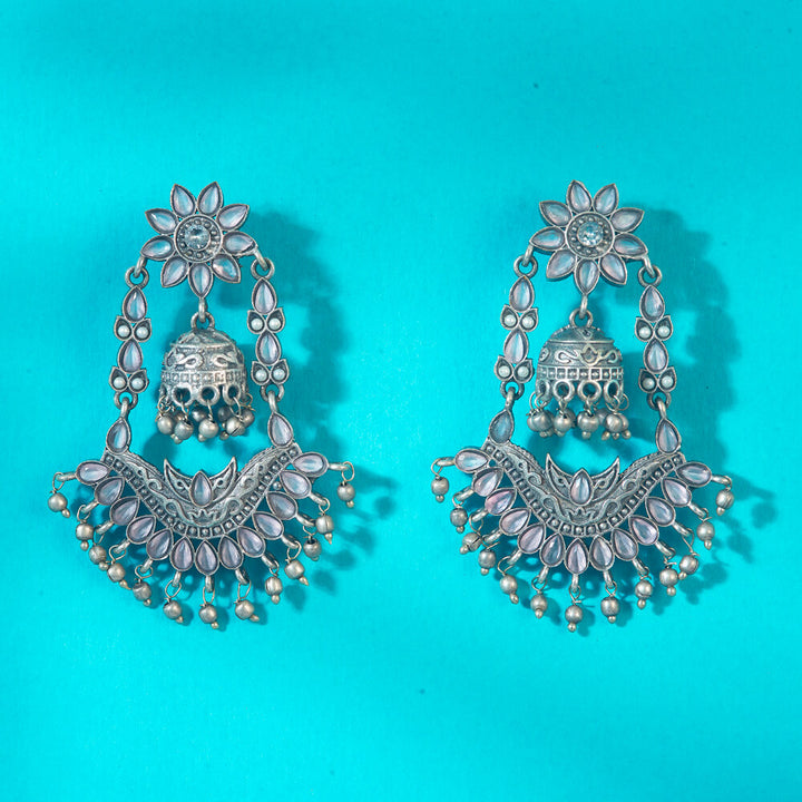 Jhumki With Oxidised Plating 808384