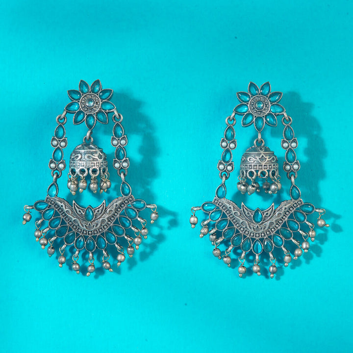 Jhumki With Oxidised Plating 808384