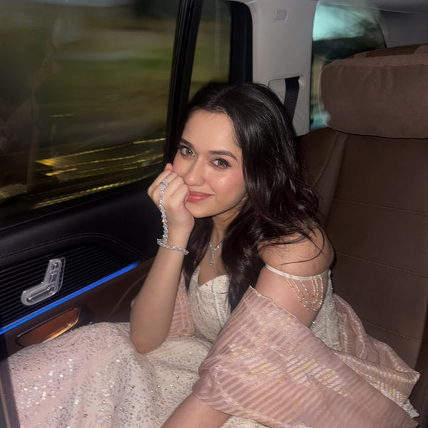 437919 Cubic Zirconia Classic Hath Pan With 2 Tone Rhodium Plating