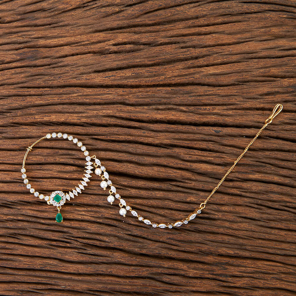 Cubic Zirconia Classic Nose Ring With 2 Tone Plating 426388